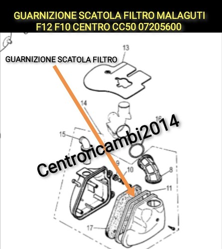 Guarnizione scatola filtro - guarnizione,